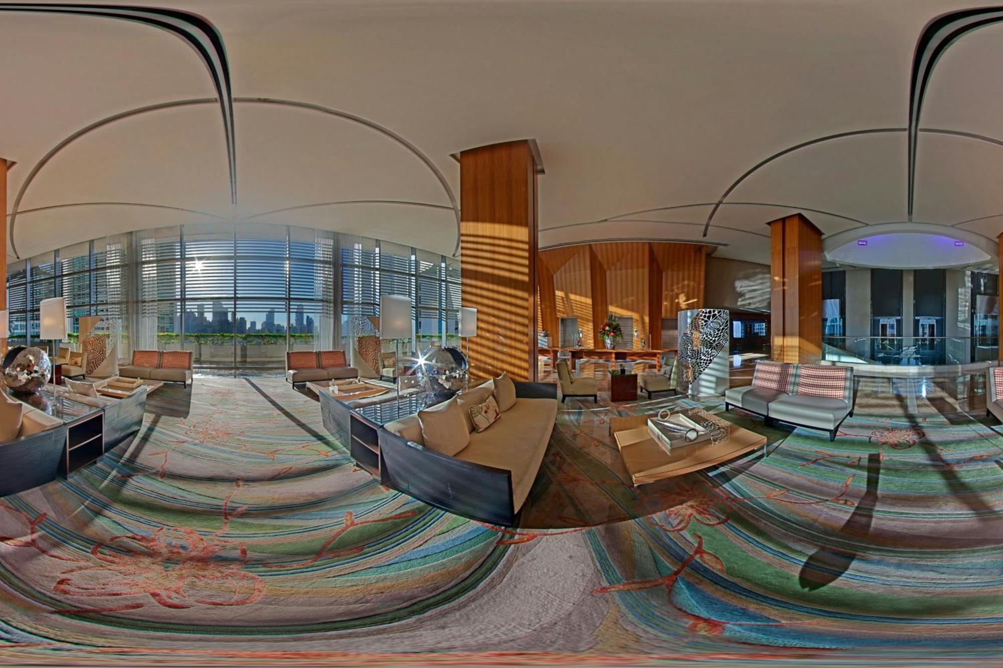 Jw Marriott Panama Hotel Kültér fotó 360° panorama of the lobby of the hotel